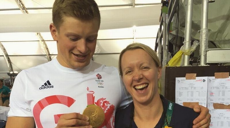 Peaty and Marshall after his first Olympic gold medal in Rio