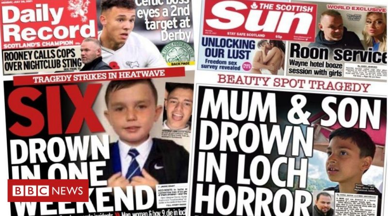 Scotland's papers: weekend of tragedy in the country's lochs and rivers