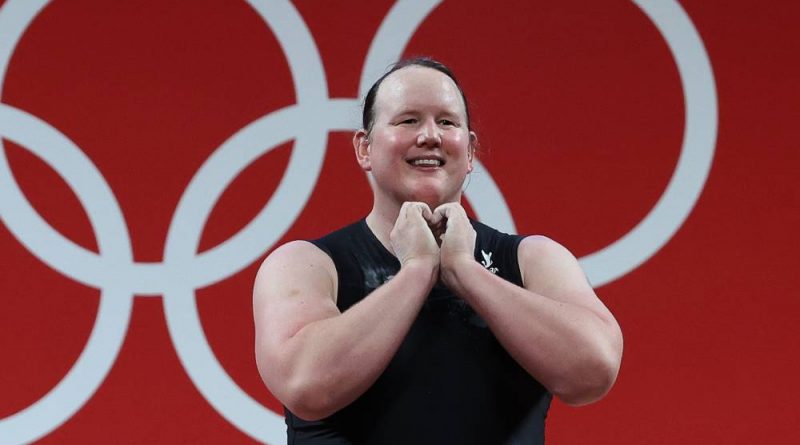 New Zealand's Laurel Hubbard competes at the 2020 Tokyo Olympic Games