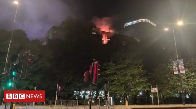 Cardiff Park Plaza fire: Four rescued from flat above hotel