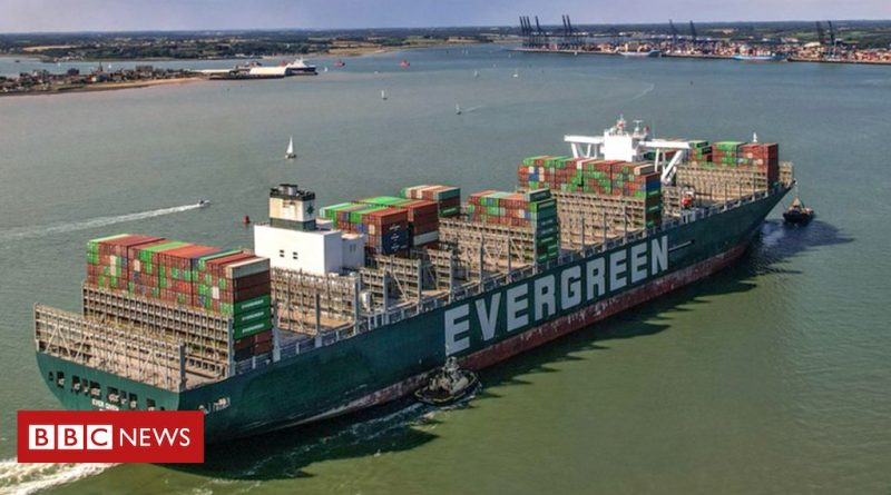 Ever Given: Cargo ship that blocked Suez Canal arrives in Felixstowe