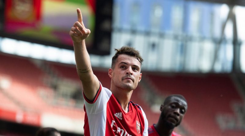 Granit Xhaka ends speculation on his Arsenal future with simple message to fans
