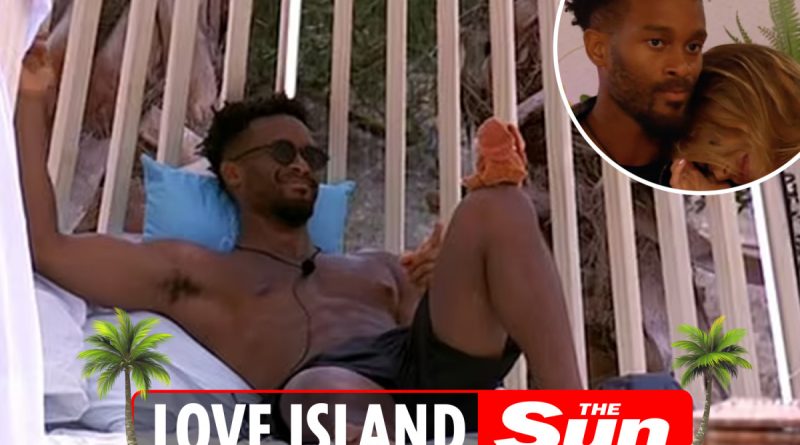 Love Island fans 'heartbroken' for Teddy after seeing him talking to Faye's stuffed toy hours before she dumped him