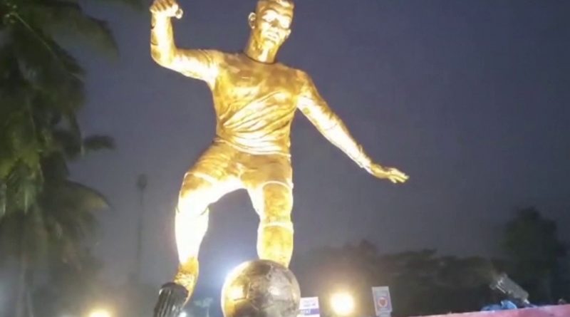 New Ronaldo statue unveiled in Goa, India