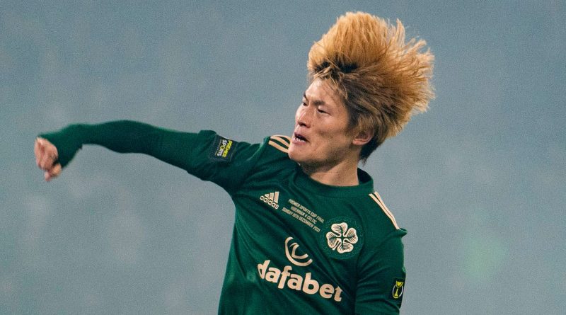 Kyogo Furuhashi scored both goals in Celtic's League Cup triumph over Hibs