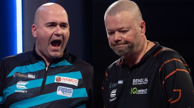 World Darts Championship: Rob Cross comes from a set down to knock out Raymond van Barneveld