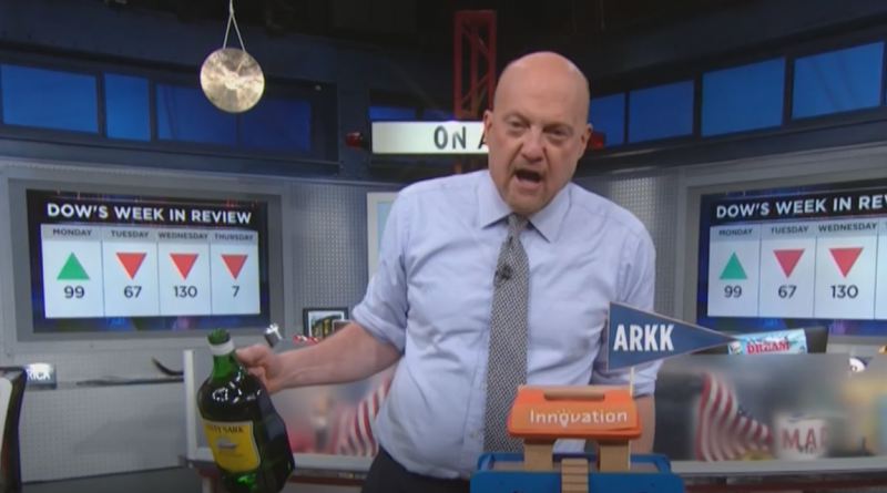 Jim Cramer literally drowns Cathie Wood's ARK as flagship fund falters