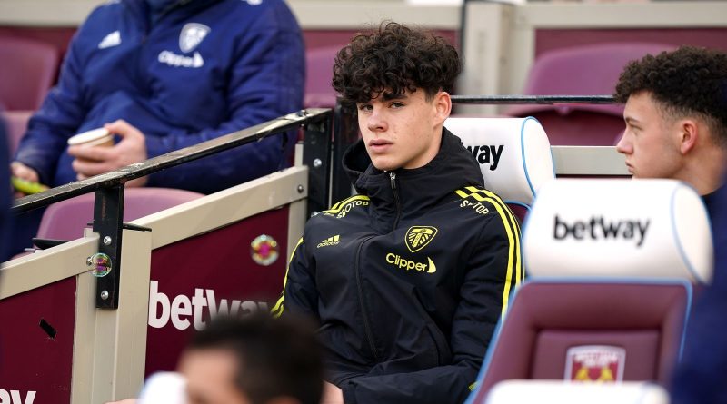 15-year-old Archie Gray was named on the Leeds bench