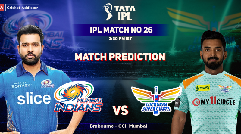 Mumbai Indians vs Lucknow Super Giants Match Prediction: Who Will Win Today