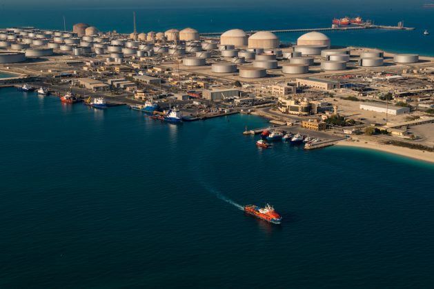 View of the Ras Tanura terminal in Saudi Arabia, the oil exporter receiving the highest revenues in the context of the crisis generated by the Russian invasion of Ukraine. CREDIT: Aramco