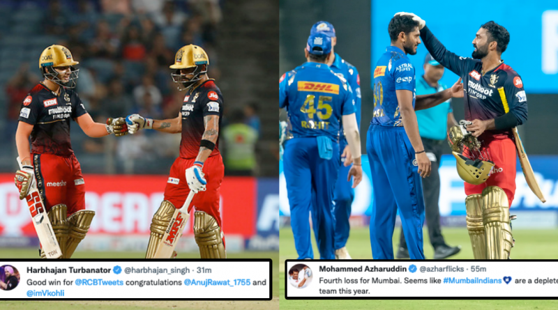 RCB vs MI: Twitter Reacts As MI Subjected To 4th Loss In A Row Of IPL 2022 By RCB