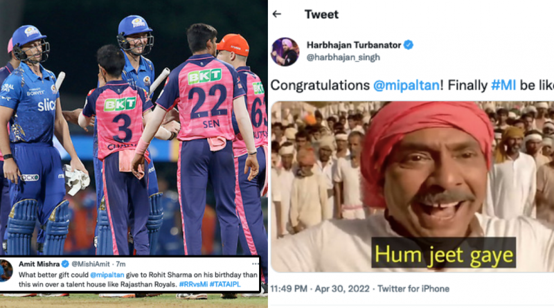 RR vs MI: Twitter Erupts As Mumbai Indians Finally Bag A Win In IPL 2022 By Defeating Rajasthan Royals By 5 Wickets