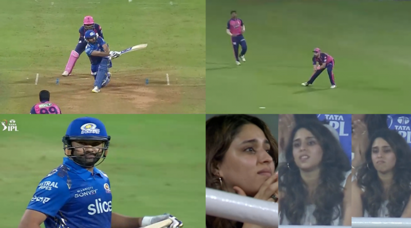 RR vs MI: Watch - Ritika Sajdeh Gets Dejected After Husband Rohit Sharma Gets Dismissed For 2 On His Birthday vs RR