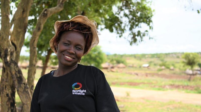 Rose Mary Tiep a beneficiary of a UN-backed support programme, in Omugo II Refugee Settlement, Uganda.