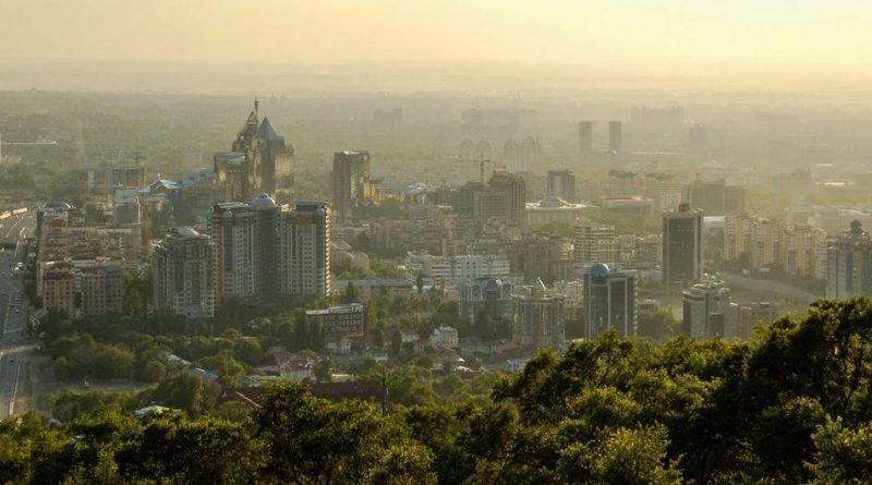 A view of Almaty in Kazakhstan.