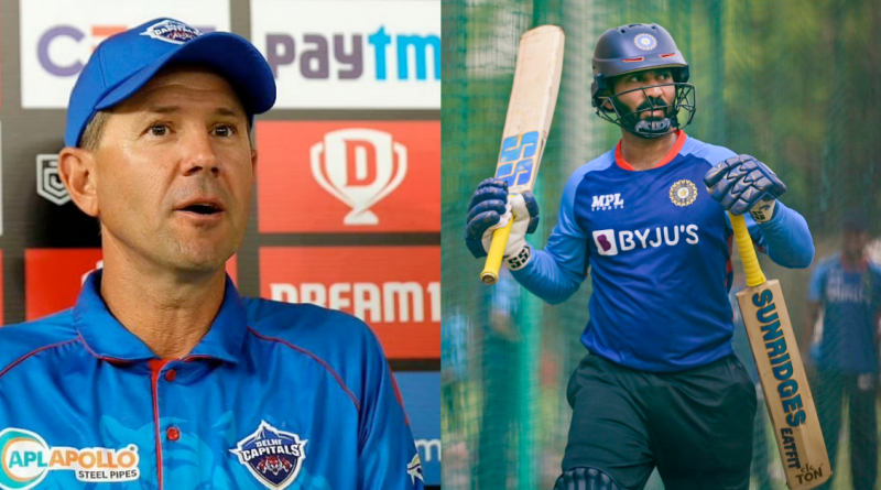Ricky Ponting Backs Dinesh Karthik To Be Part Of India's T20 World Cup Squad