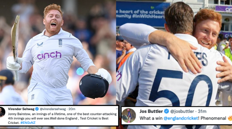 ENG vs NZ: Twitter Reacts As Jonny Bairstow’s 136 And Ben Stokes’ 75* Helps England Beat New Zealand In 2nd Test By 5 Wickets