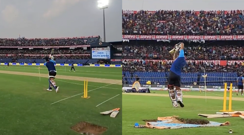 IND vs SA: Watch – Captain Rishabh Pant, Vice-captain Hardik Pandya Hit Cracking Sixes In Practice Session In Front Of Fully Packed Cuttack Crowd