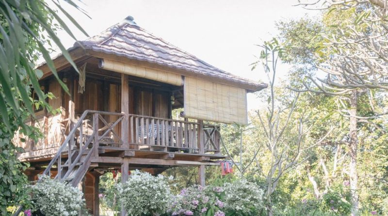 A bungalow at Esa di Kubu Homestay in Sudaji Village, Buleleng, Bali, Indonesia.