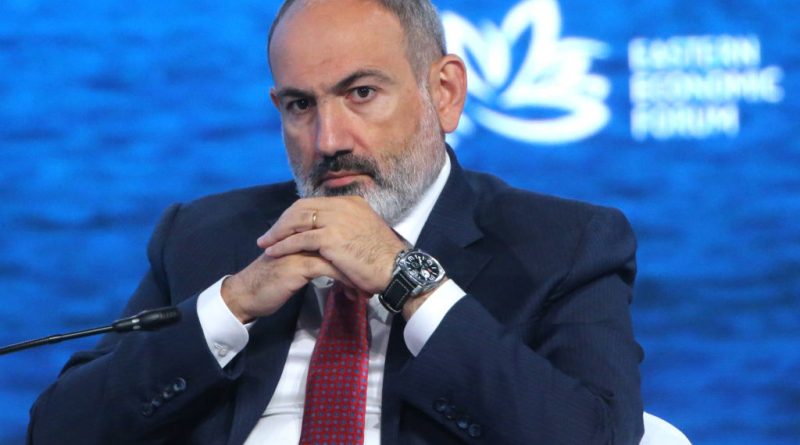 Armenian Prime Minister Nikol Pashinyan attends the plenary session of the Eastern Economic Forum, on Sept. 7, 2022 in Vladivostok, Russia. (Contributor/Getty Images)