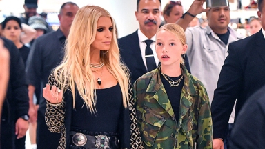 Jessica Simpson Stuns In Leather Romper With Maxwell, 10, Who Is So Tall, & Ace, 9, & Birdie, 3