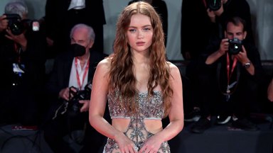 Sadie Sink, 20, Stuns In Strapless, Cut Out Sequin & Feathers Gown At ‘The Whale’ Premiere