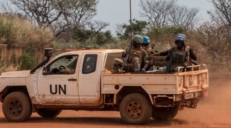 UN peacekeepers patrol the town of Bambari in the Central African Republic. (file)