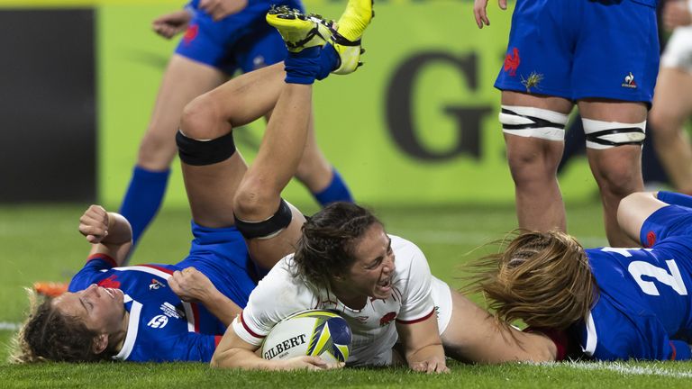 Emily Scarratt was once again the pivotal cog in England's side as they ground out a closely fought win over France
