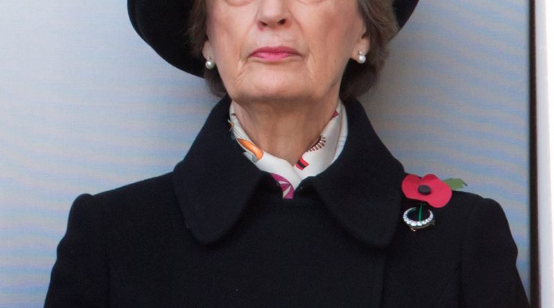 Lady Susan Hussey attends the annual Remembrance Sunday Service at the Cenotaph, Whitehall on November 11, 2012 in London, England. (Indigo—Getty Images)
