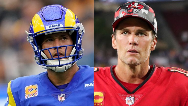 Matthew Stafford's Los Angeles Rams and Tom Brady's Tampa Bay Buccaneers meet on Sunday, live on Sky Sports