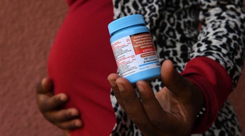 A twenty-year-old pregnant woman who was born with HIV, takes medication to prevent mother-to-child transmission.