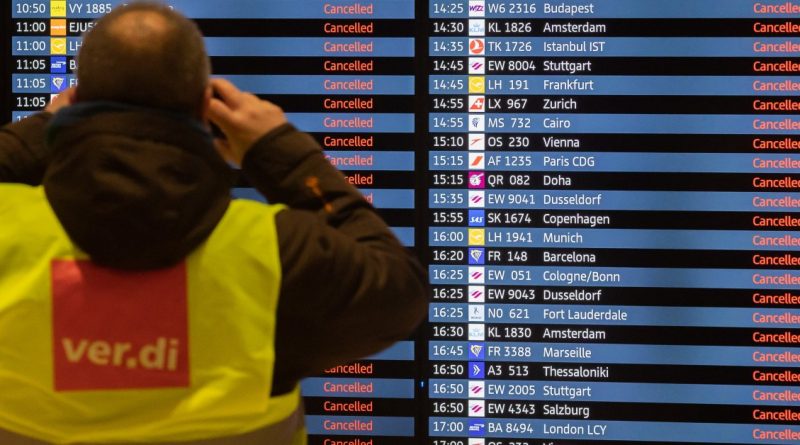 Berlin Airport Cancels All Flights on Wednesday Amid Strike